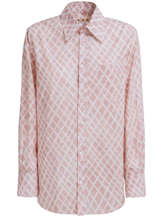 Patterned Long-Sleeve Shirt