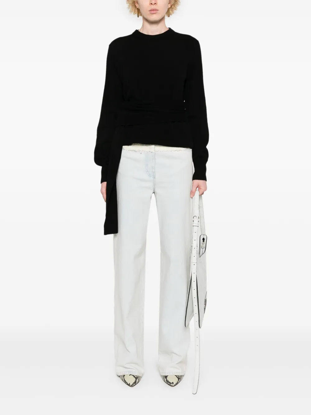 Single-Stitch Logo Sweater
