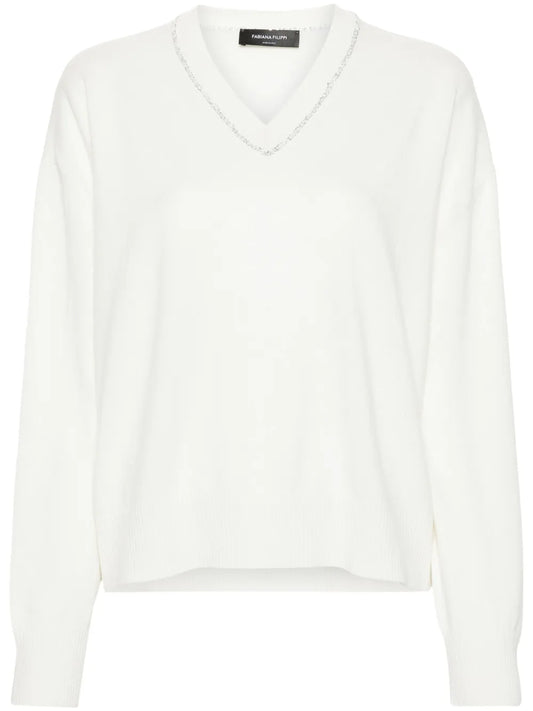 Sequin-Detailing Jumper