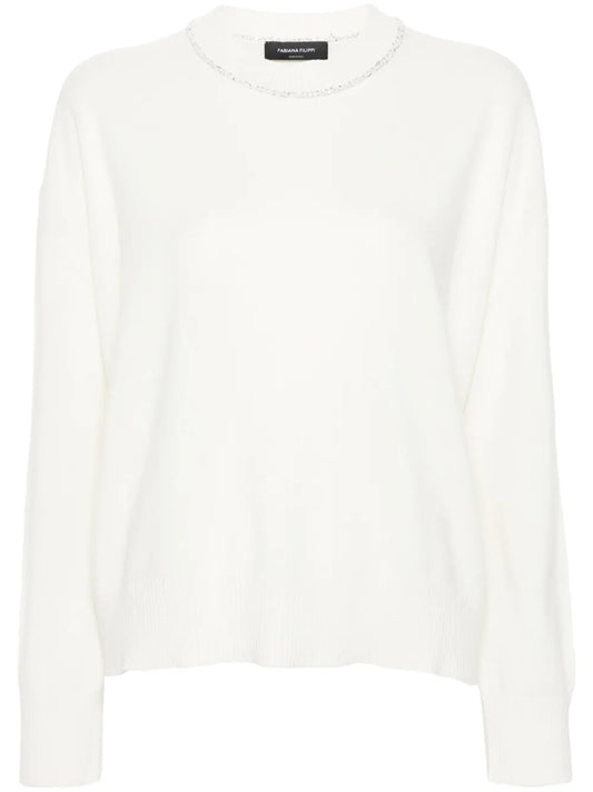 Sequin-Detailing Jumper