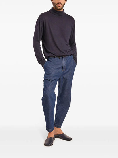 Turtleneck Long-Sleeved Sweatshirt