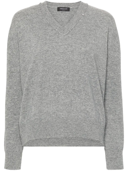 Sequin-Detailing Jumper