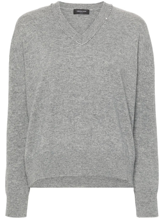 Sequin-Detailing Jumper