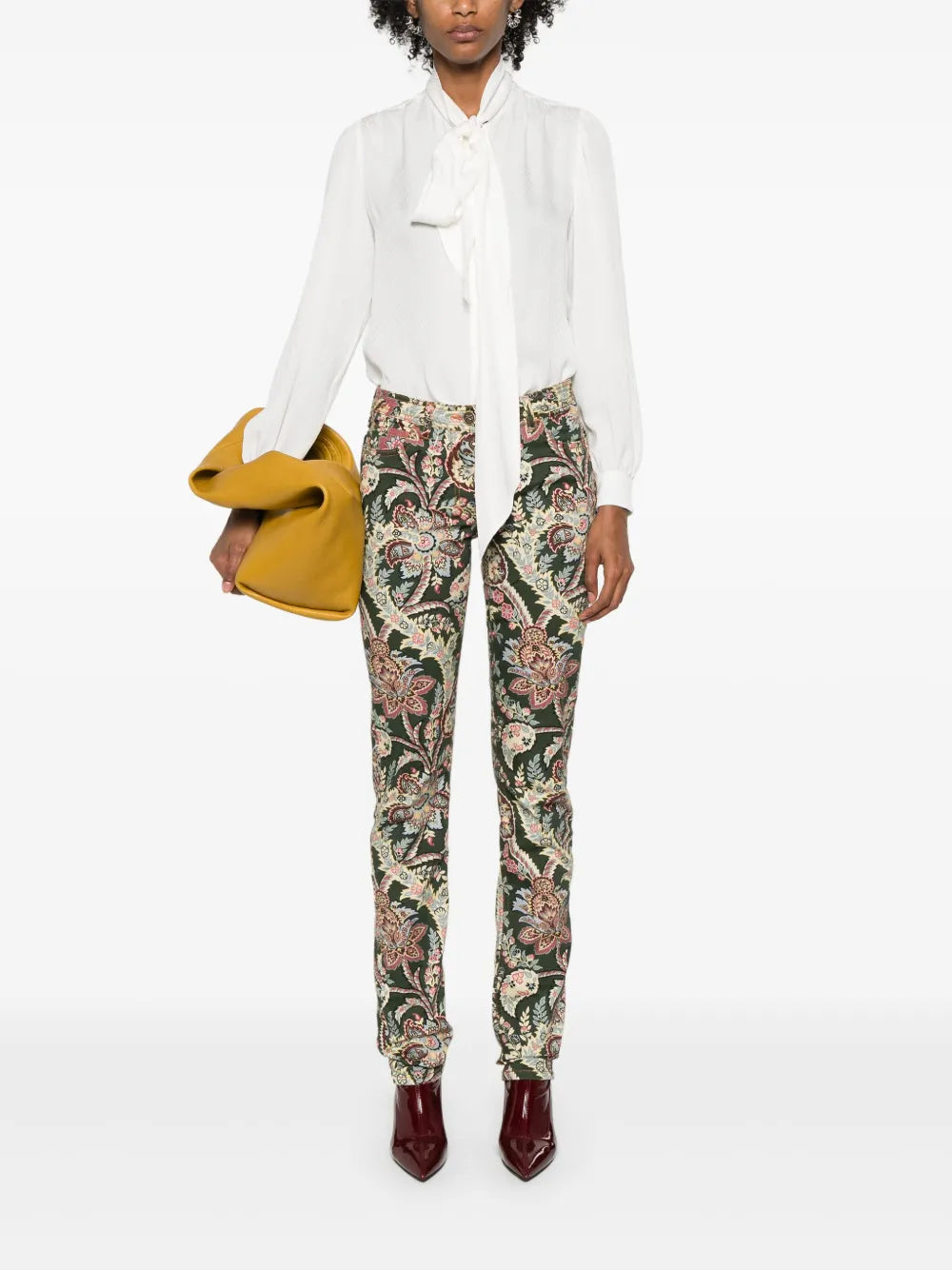 Paisley-Print Jeans