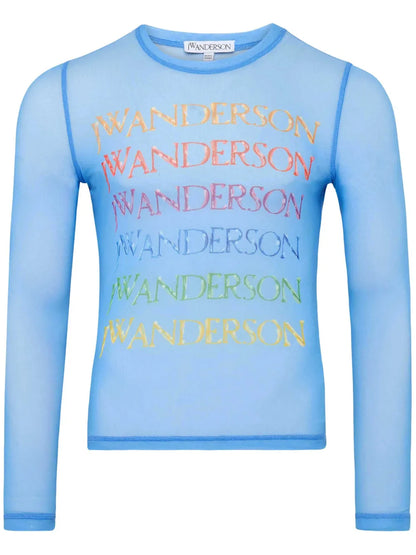 Logo-Print Mesh T-Shirt