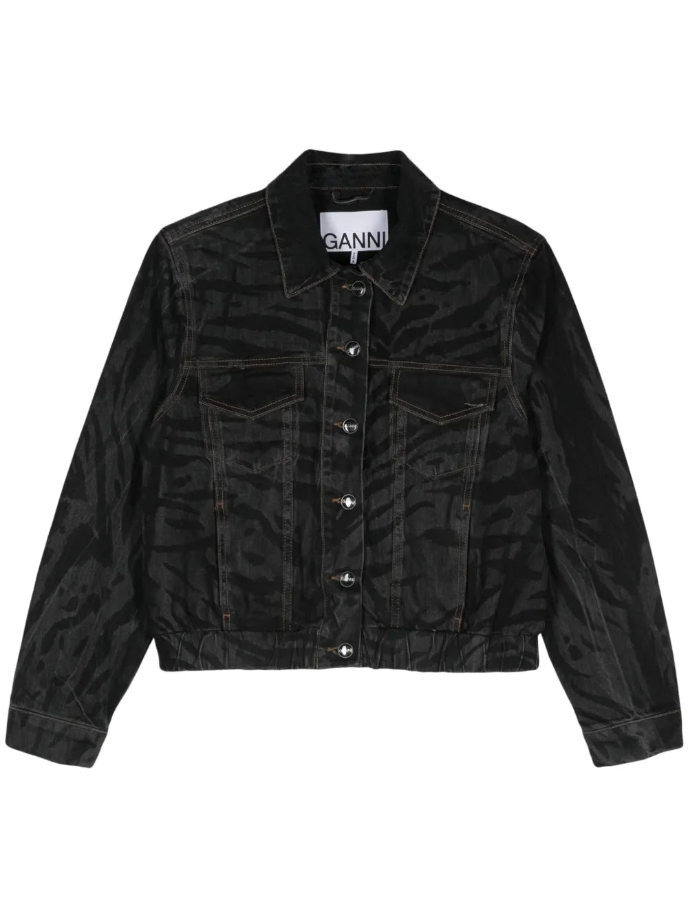 Zebra.Print Denim Jacket
