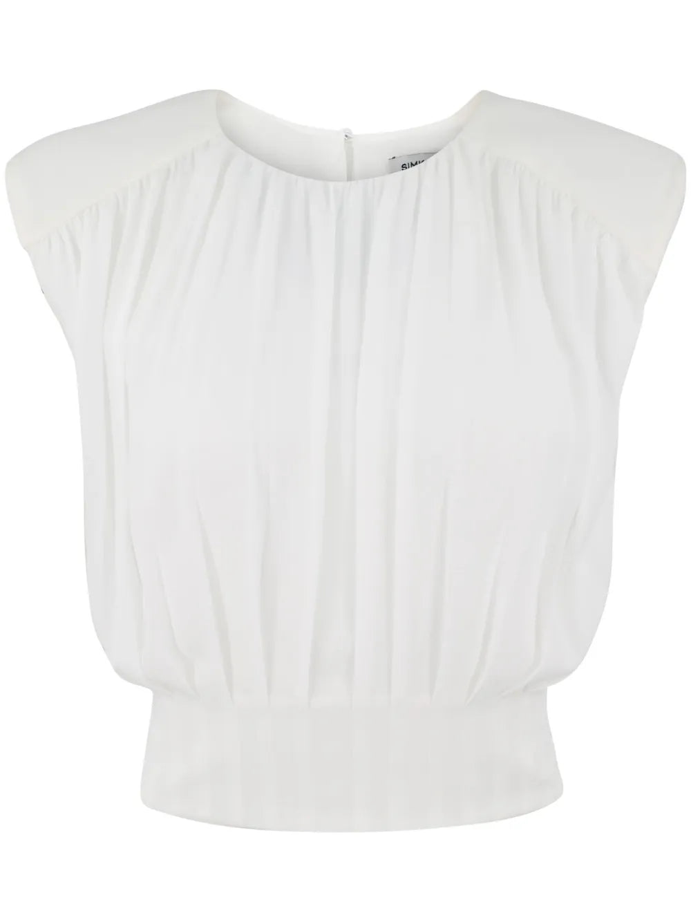 Pleated Sleeveless Top
