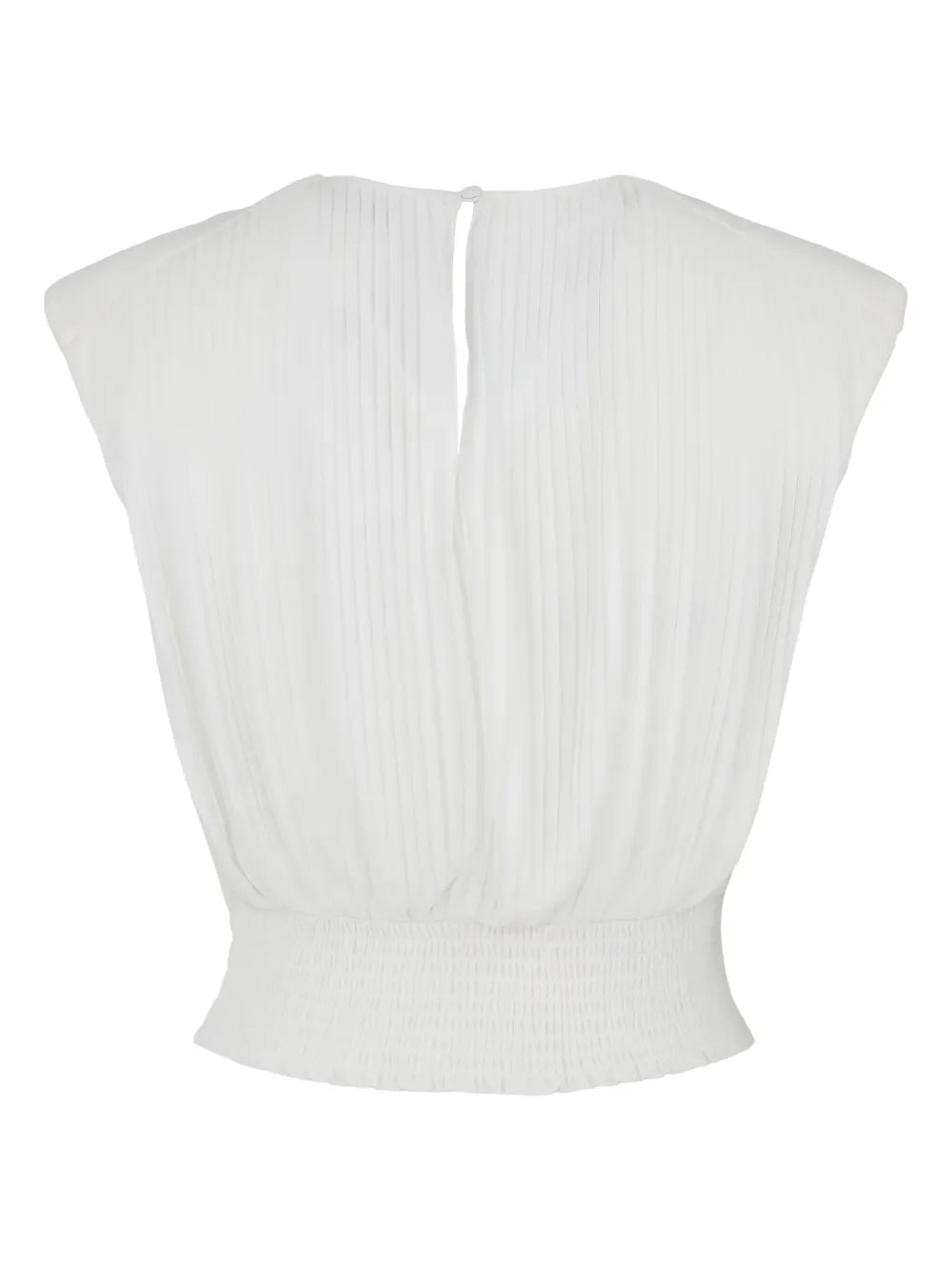 Pleated Sleeveless Top