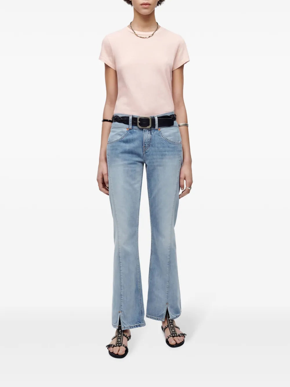 Mid-Rise Flared Jeans
