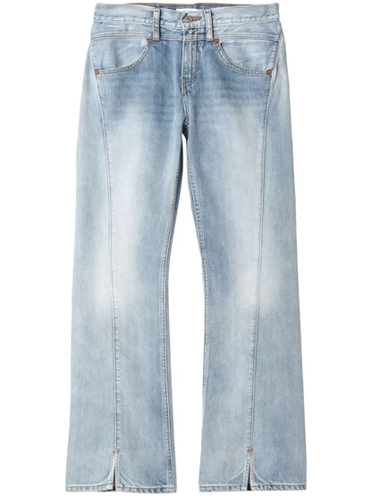 Mid-Rise Flared Jeans