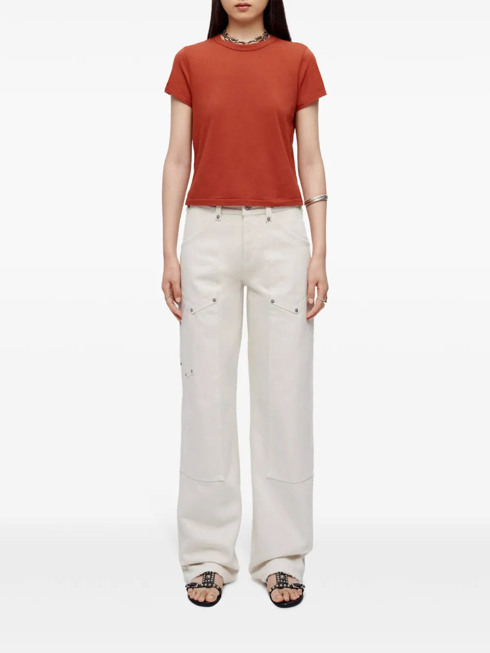 Mid-Rise Straight-Leg Jeans