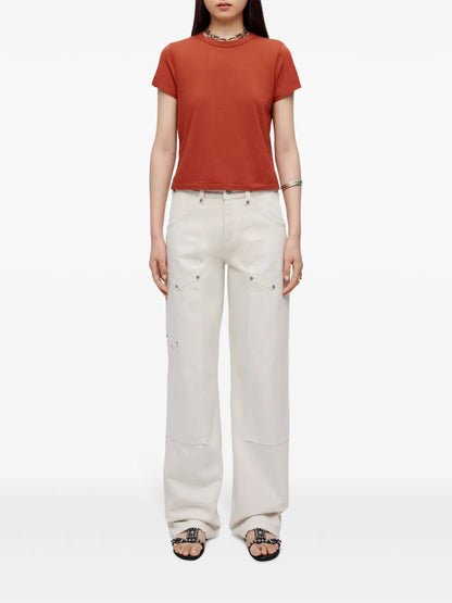 Mid-Rise Straight-Leg Jeans