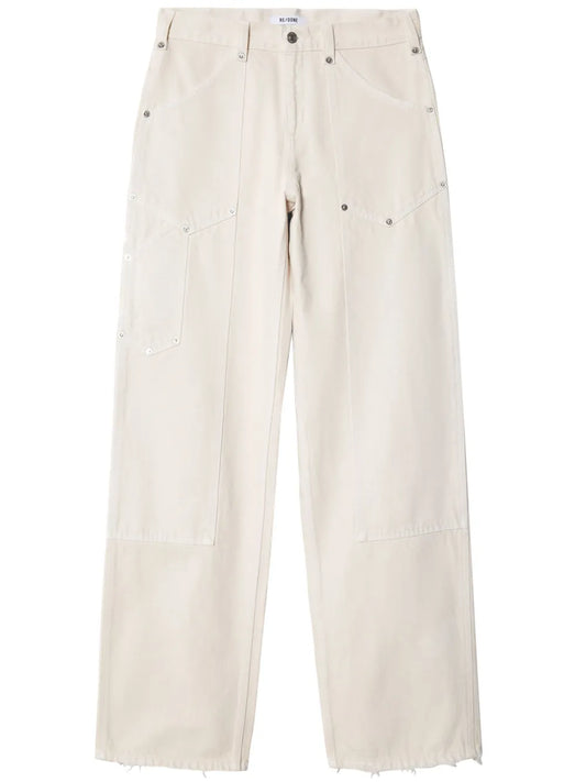 Mid-Rise Straight-Leg Jeans