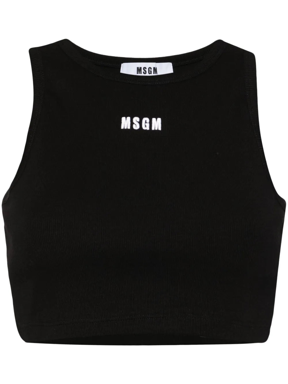 Logo-Embroidered Cropped Top