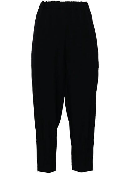 High-Waist Cropped Trousers