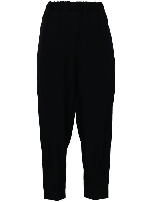 High-Waist Cropped Trousers