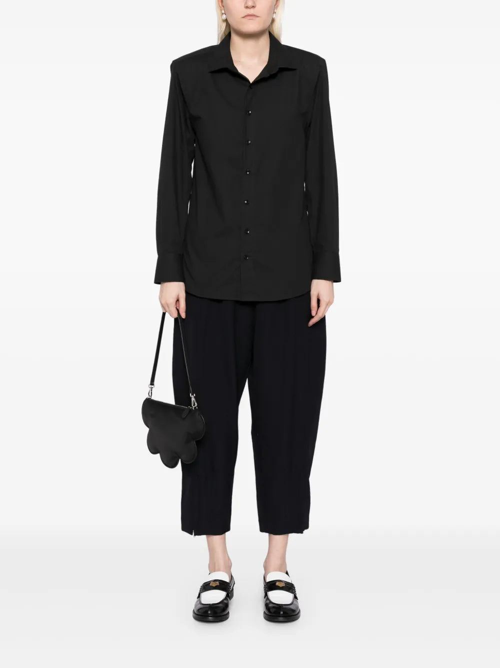 High-Waist Cropped Trousers