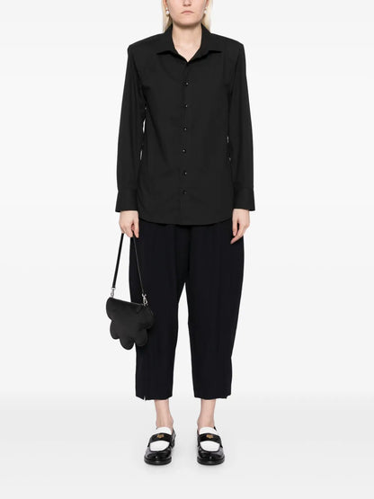 High-Waist Cropped Trousers