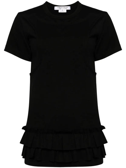 Ruffled Jersey T-Shirt