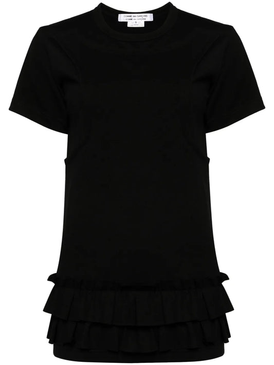 Ruffled Jersey T-Shirt