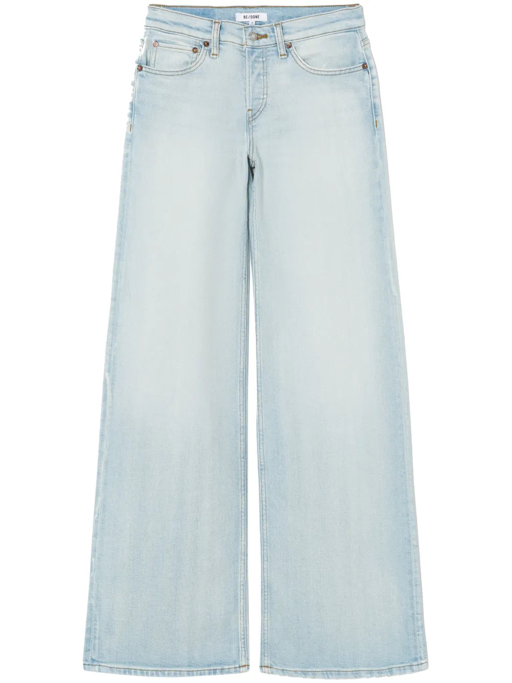 Mid-Rise Wide Jeans