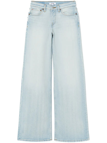 Mid-Rise Wide Jeans