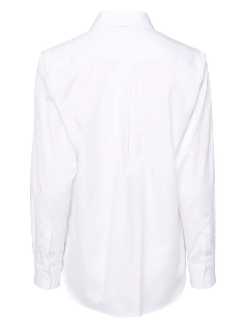 Ruffle-Trimmed Pleated Shirt
