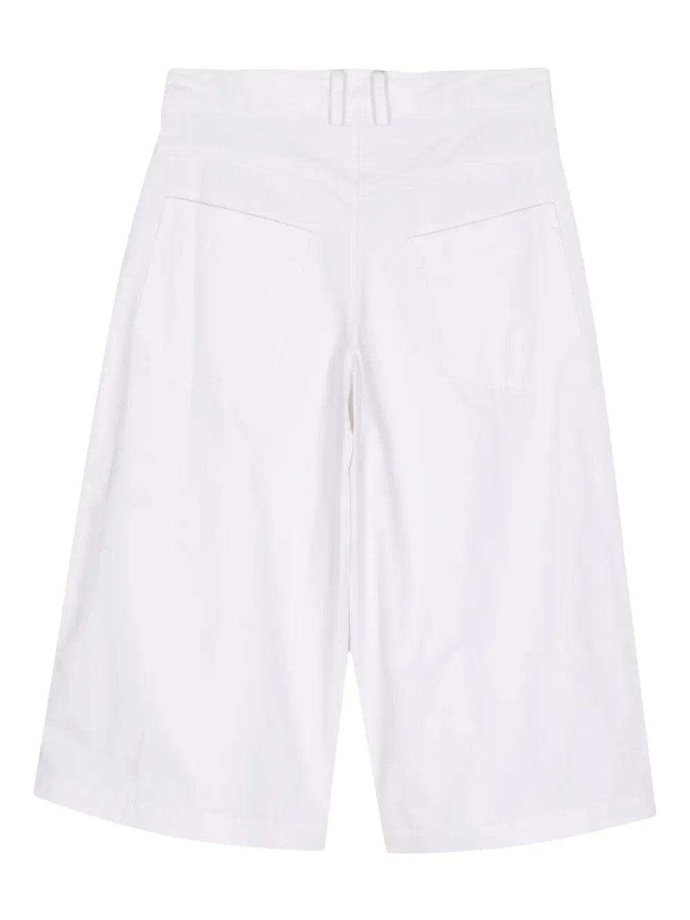 Wide-Leg Canvas Shorts