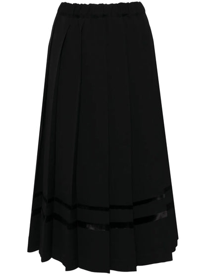 Pleated Wool Skirt