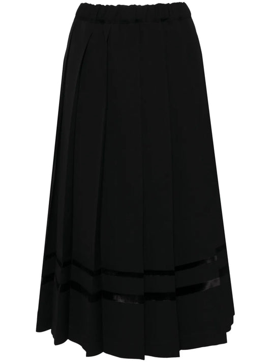 Pleated Wool Skirt