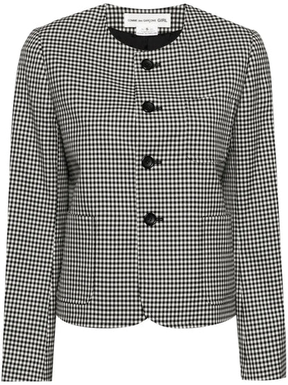 Checked Wool Jacket