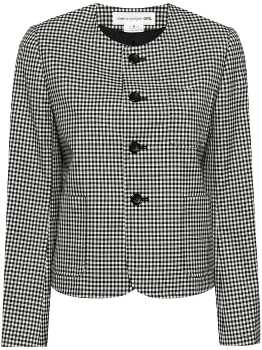 Checked Wool Jacket