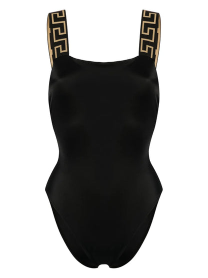 Greca Border One-Piece Swimsuit