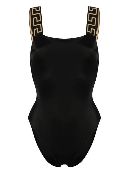 Greca Border One-Piece Swimsuit