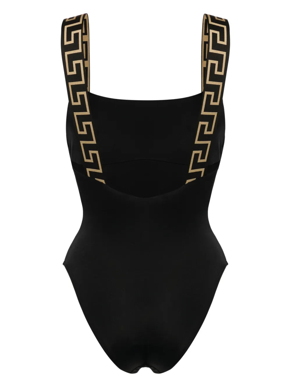 Greca Border One-Piece Swimsuit