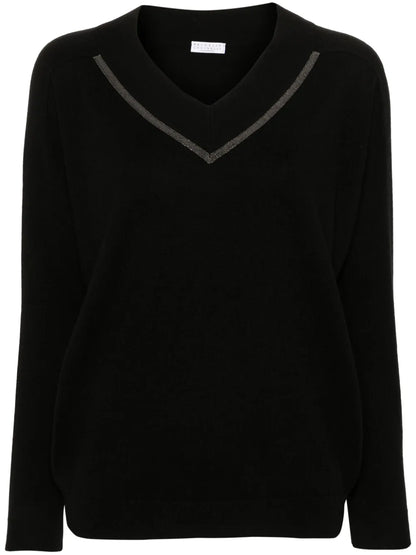 Monili-Chain Cashmere Jumper
