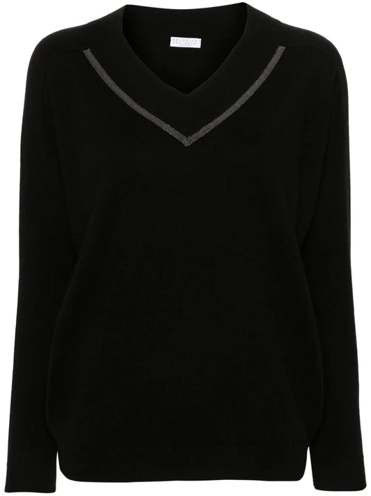 Monili-Chain Cashmere Jumper