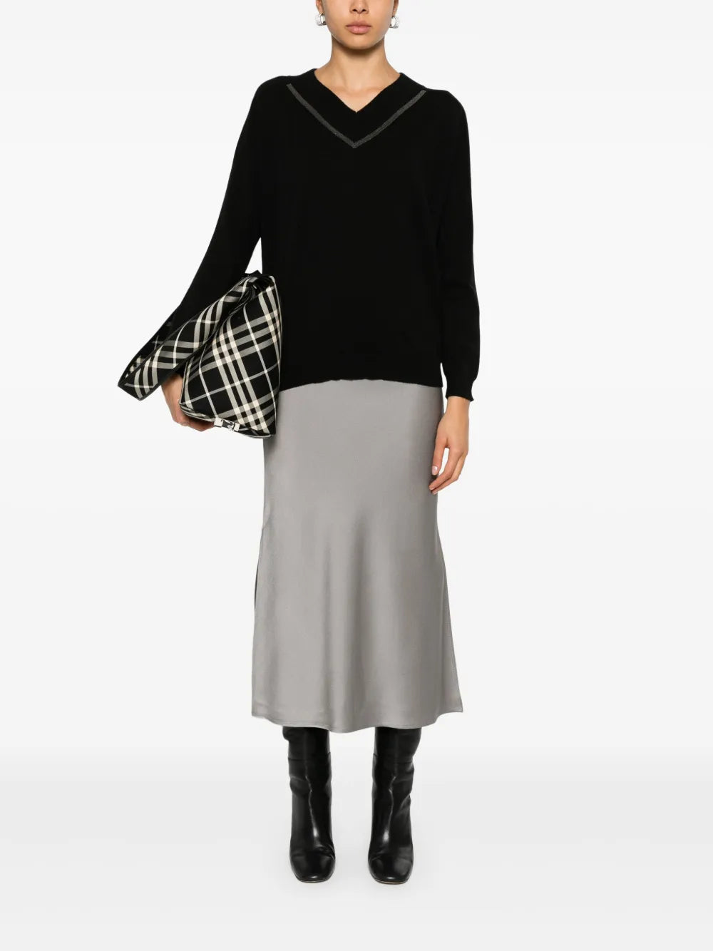 Monili-Chain Cashmere Jumper