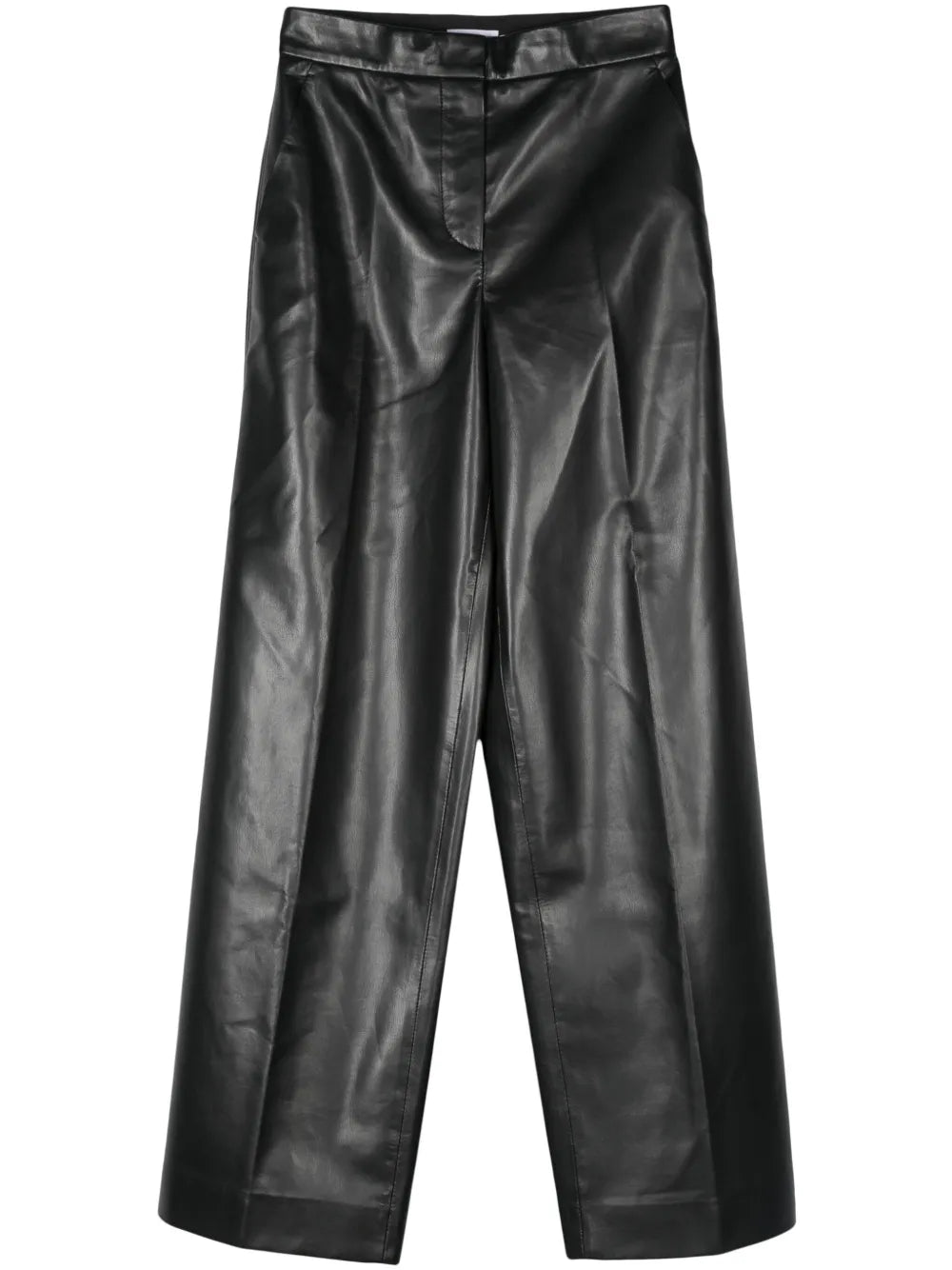 Mid-Waist Straight-Leg Trousers