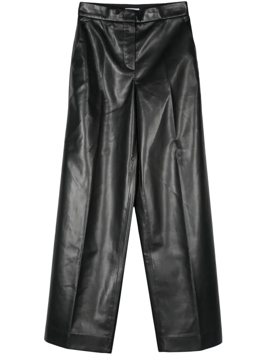 Mid-Waist Straight-Leg Trousers