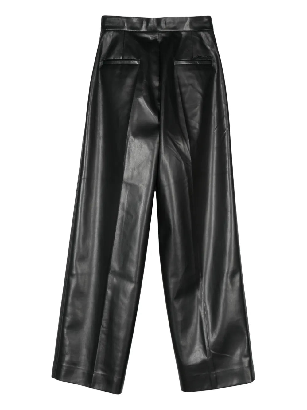 Mid-Waist Straight-Leg Trousers