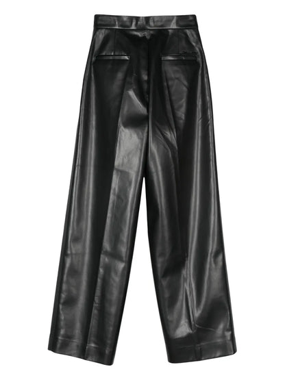 Mid-Waist Straight-Leg Trousers
