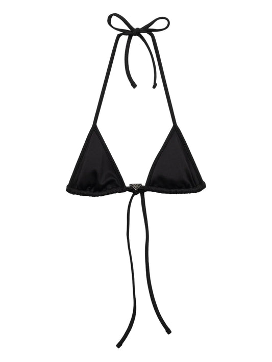 Triangle-Cup Halterneck Bikini Top