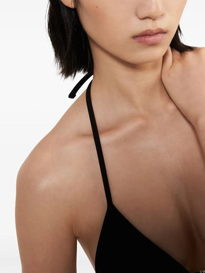 Triangle-Cup Halterneck Bikini Top
