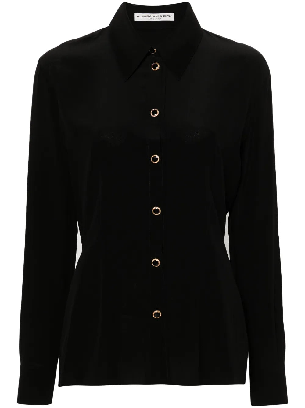 Long-Sleeve Silk Shirt