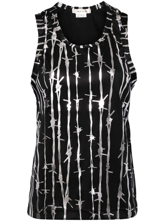 Graphic-Printed Vest