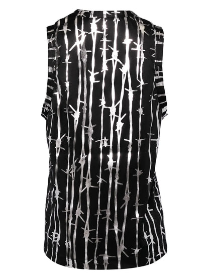 Graphic-Printed Vest