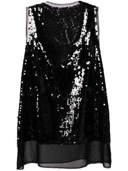 Sequined Tank Top