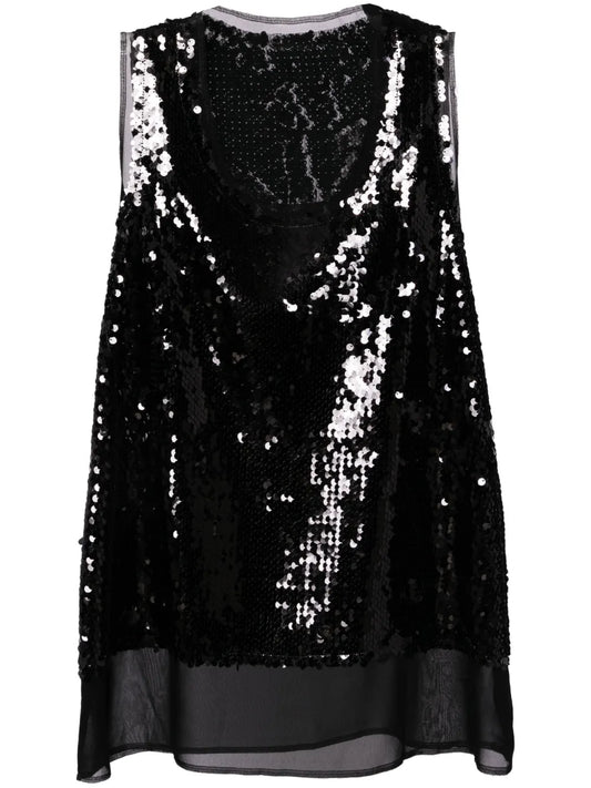 Sequined Tank Top