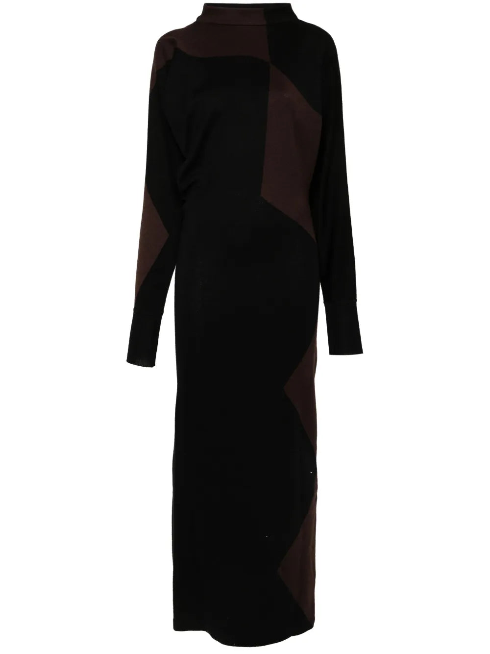 Scoop-Back Knitted Maxi Dress